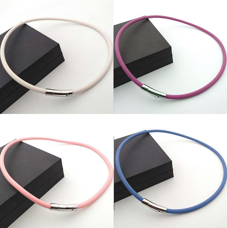 Newest Colorful Silicone Sports Necklace