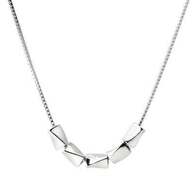 C&L Jewelry S925 Sterling Silver Lucky Bean Choker Necklace