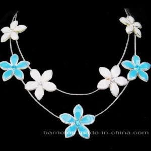 Flower Enamel Necklace (BHT-8869)