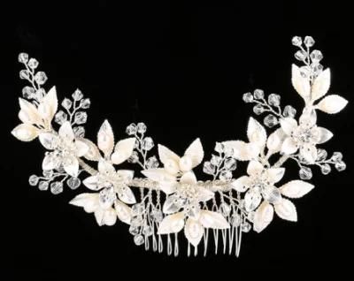 Wedding Crystal Pearl Hair Comb. Bridal Crystal Pearl Hair Comb. Wedding Bridal Headpiece