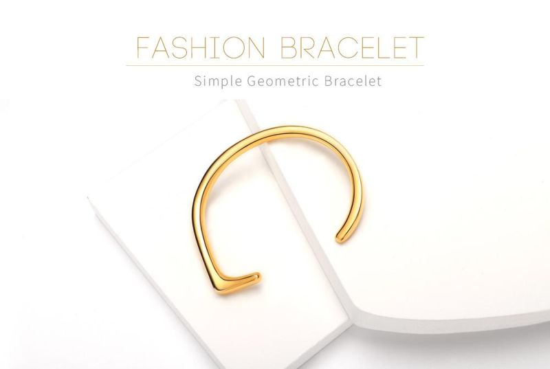 18K Gold Plating Female Opening Bangle