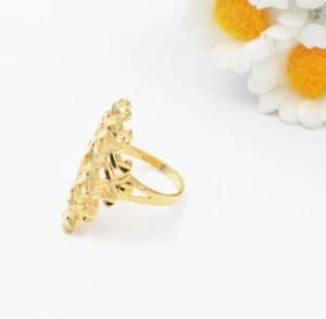 High Quality Wholesale Fashion Jewelry Flower Shape Gold Ring Design