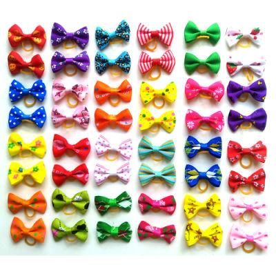 Wholesale Colorful Pet Dog and Cat Accessories Random Dog Hair Bows
