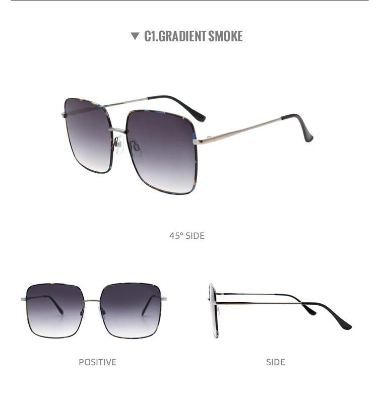 2022 New Fashion Sunglasses UV400 Oversized Classic Design Glasses Big Frame