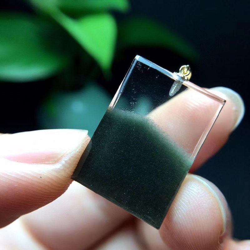 Green Phantom Pendants China Natural Crystal