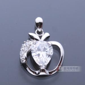 Clear White 925 Silver Pendant Charms Jewelry