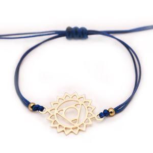 Fashion Accessories Women Jewelry Dainty Filigree Gold Metal Charm Cord Bracelet