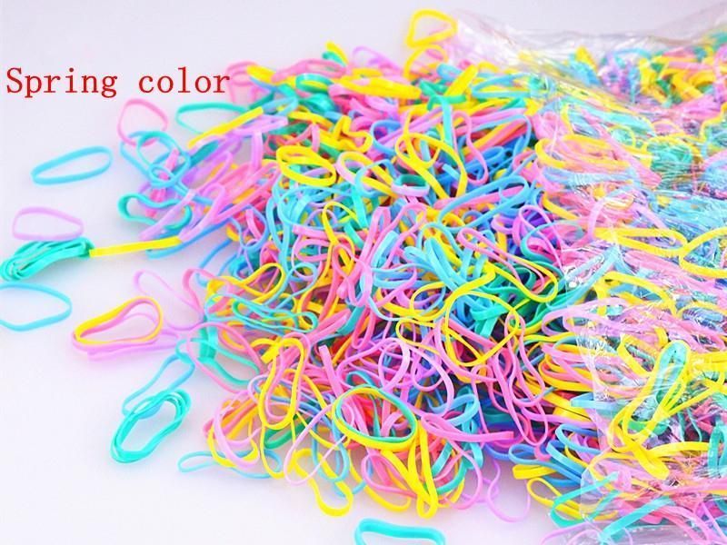 Disposable Bulk TPU Women Hair Bands Hair Ties Bandas PARA Cabello