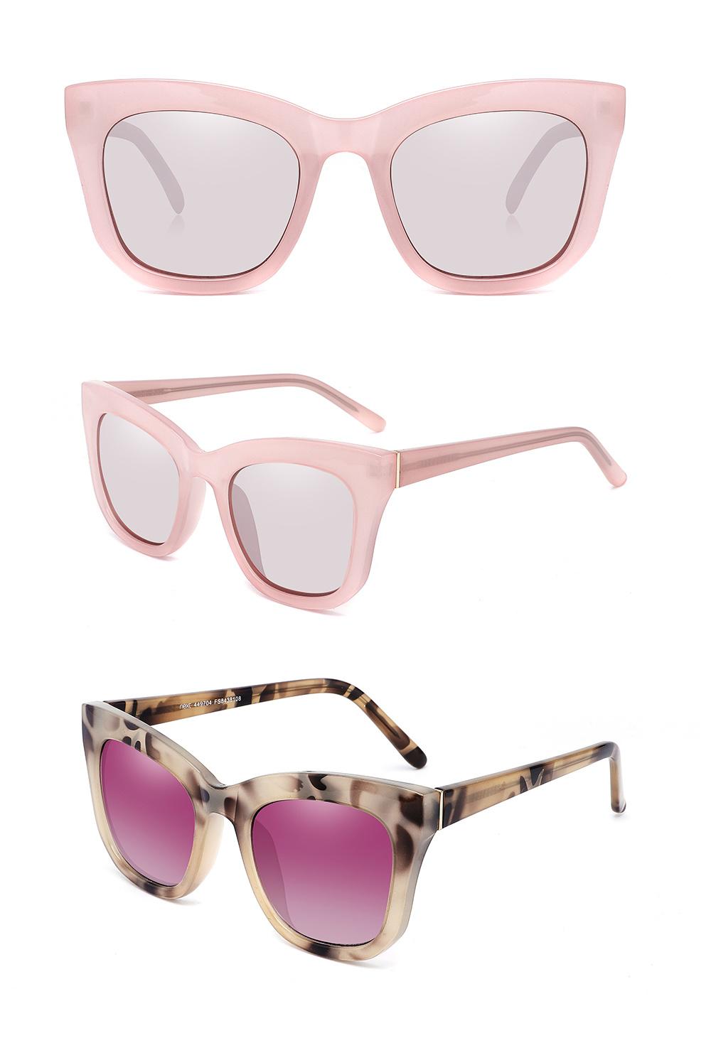 2021 Trendy Womens Oversized Luxury Black Brown Cat Eye Classy Sunglasses