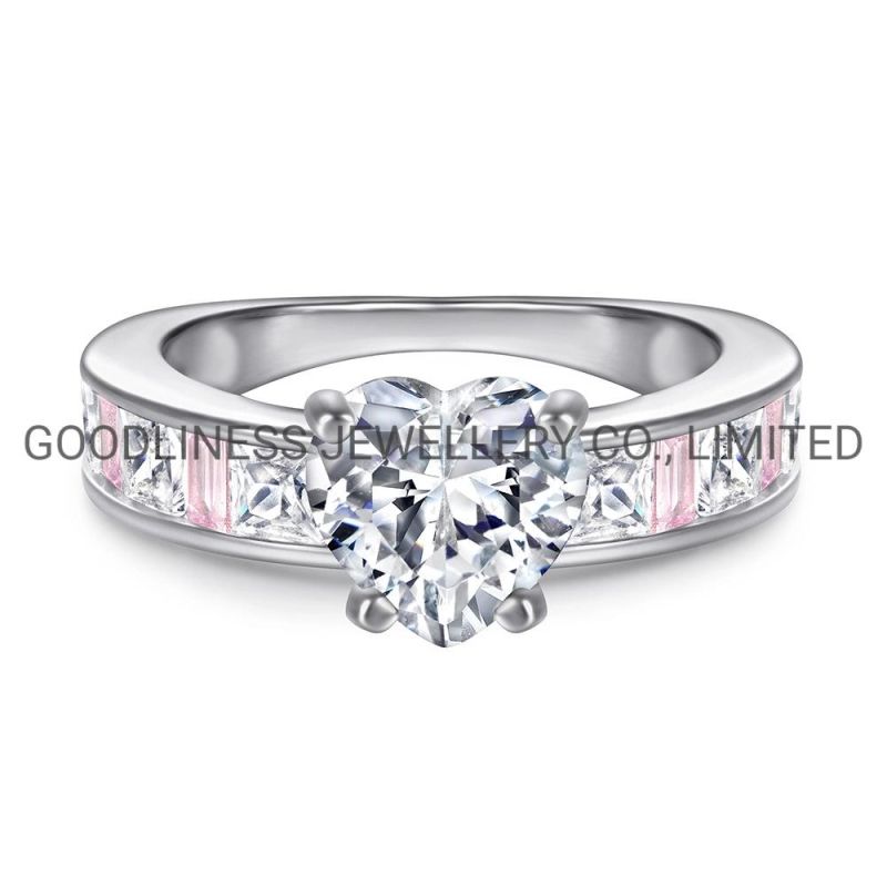 Hot Sale 925 Sterling Silver Women Wedding Jewelry CZ Rings