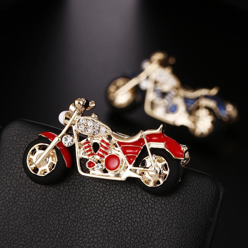 2021 Fashion Oil Drop Diamond-Encrusted Motorcycle Brooch