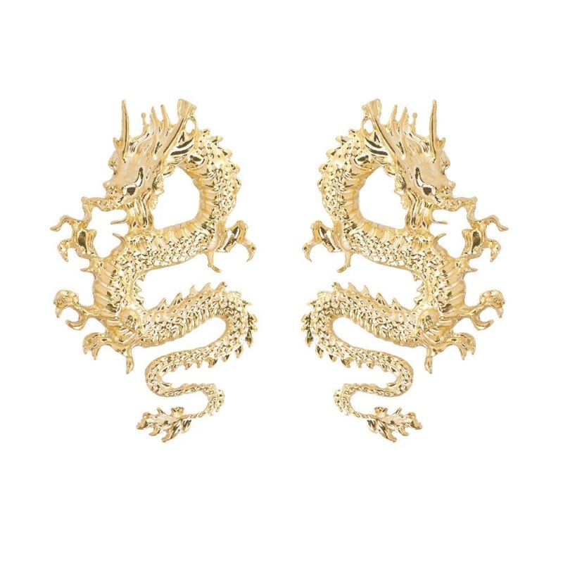 Exaggerated Personality Trend Cool Dragon Earrings Fashion Earrings