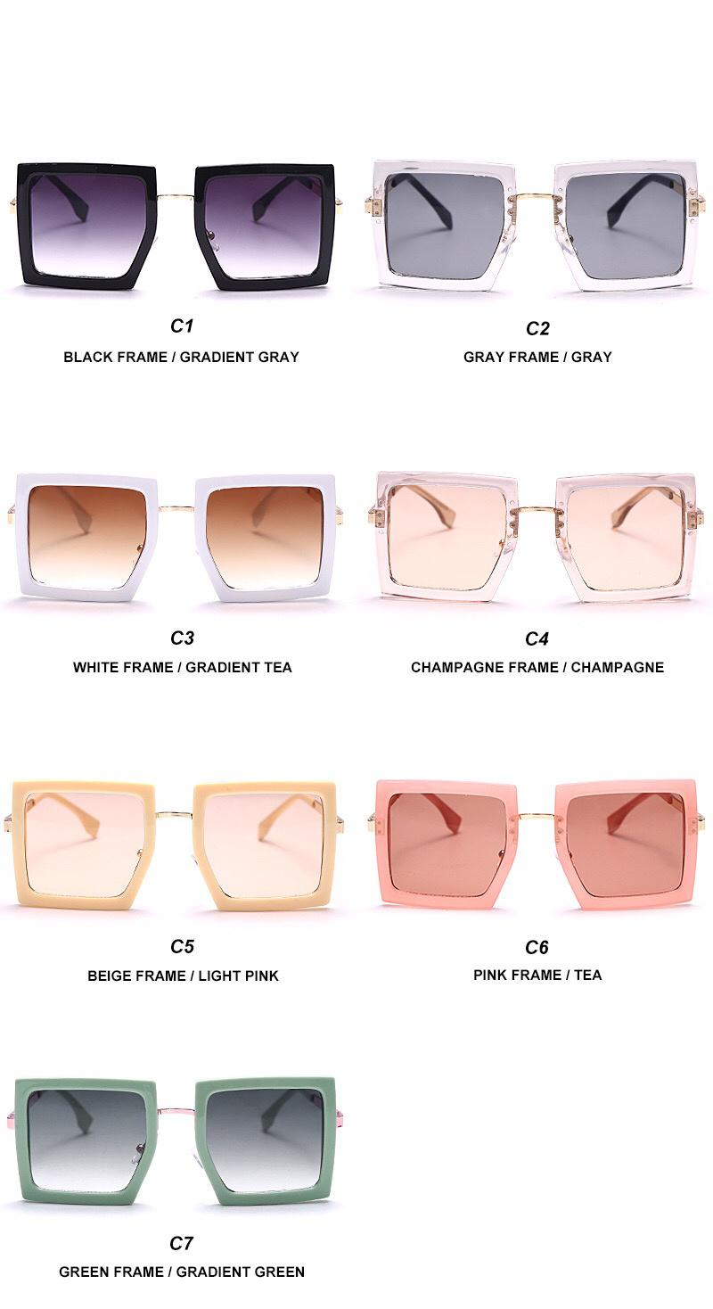 Hot Selling Fashion Square Shape Sunglasses with Polarized Lens