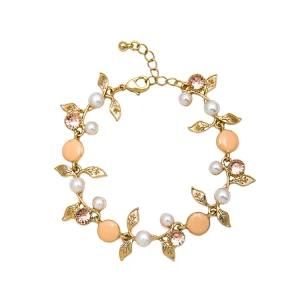 Fashion Accessories Adjustable Crystal Pearl Women Bracelet Jewelry