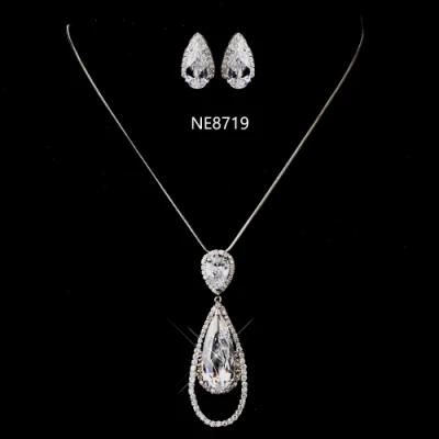 Wedding CZ Jewelry Set, Bridal Necklace Jewelry Set, Bridesmaid Jewelry Set, Factory Direct Wholesale