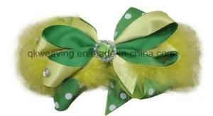 Printing Flower Grosgrain Hair Clip Hair Bow