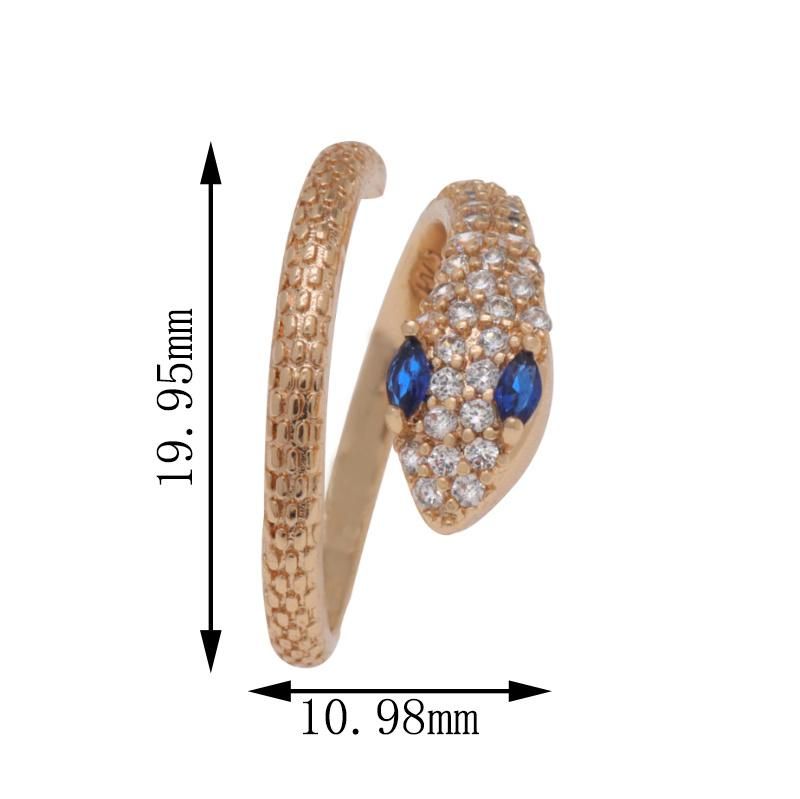 Wholesale Personalized Zircon Fashion Snake Ring