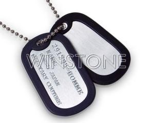 Aluminum Dog Tag With Rubber