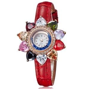 Lay Watches 2015 Fashion Flower Color Stone (D6007R)