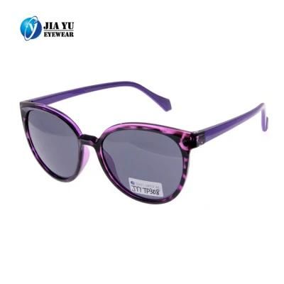 Latest Fashion Custom Purple Tr90 Round Retro Polarized Women Sunglasses