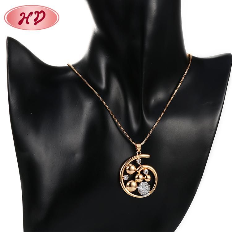 18K Gold Plated Pendant Necklace Fashion Jewelry Chain Sets