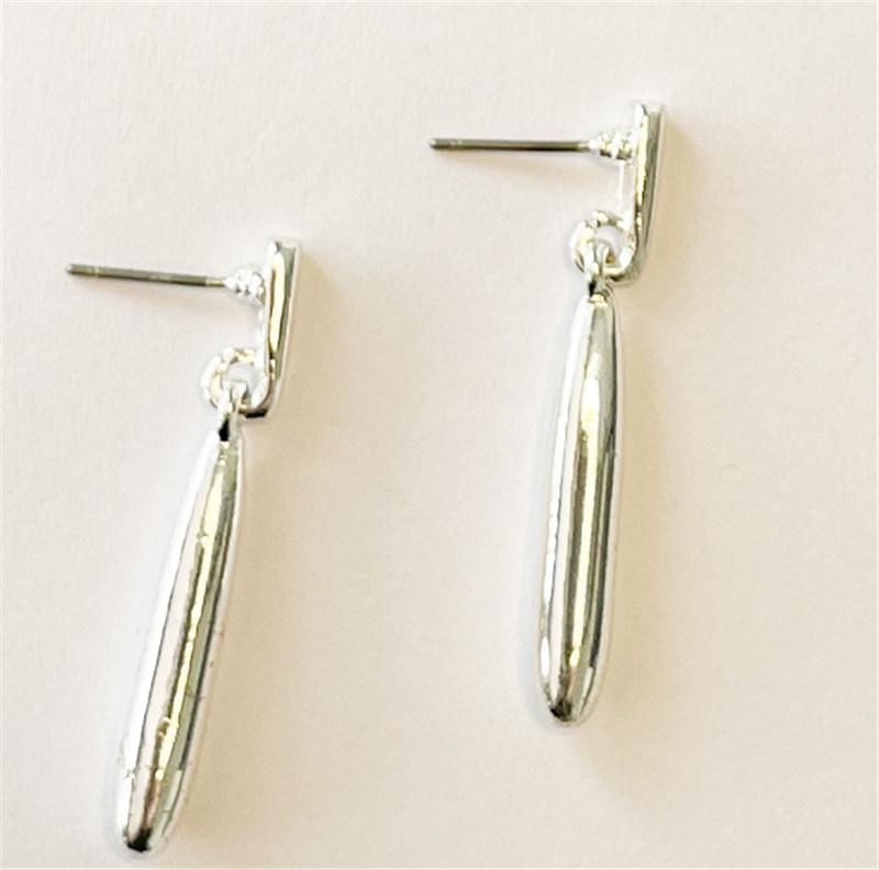 Manufacture Sterling Silver Geometric Baseball Pendant Drop Earring in Casting Alloy Stud Fashion Jewelry Accessories