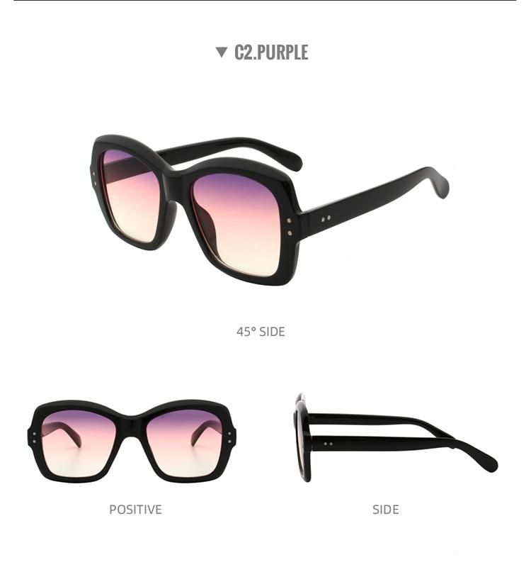 2022 Sunglasses for Women Designer Newest Trending Big Frame Sun Glasses Shades