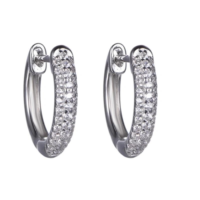 925 Silver Rose Gold Small Round Stud Earring for Girls