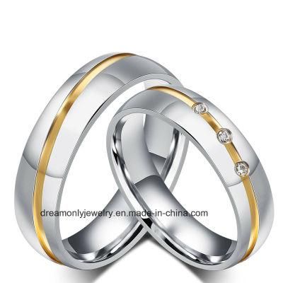 Customized Wholesale 316L Stainless Steel Wedding Ring Titanium Wedding Ring Sets