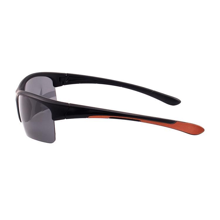 Black Half-Frame Sport Sunglasses Cycling Sunglasses Custom