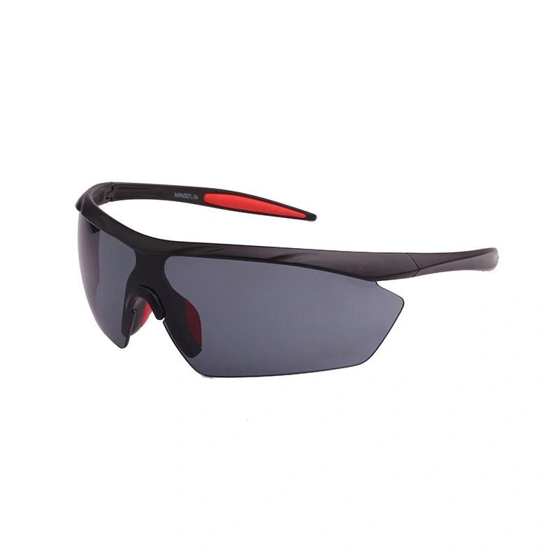 Fashion Trendy Half Rim Sports Sunglasses for Cycling, Running