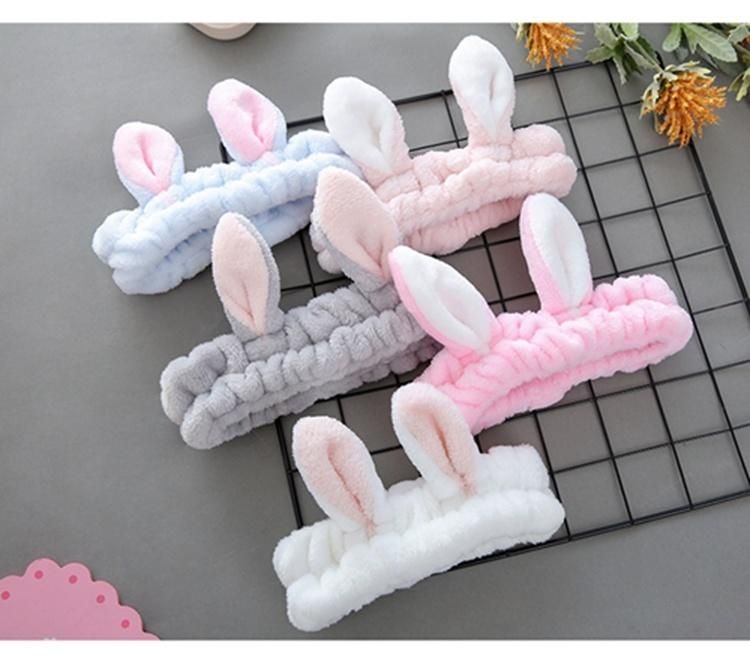 Wholesale Custom OEM Cute Animal Face Bath SPA Makeup Headband