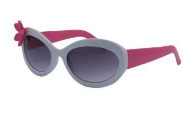 Candy Color Combination Flower Frame Cat Eye Kid&prime;s Sunglasses