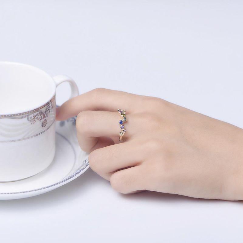 Manufacturer Direct Sale Women Accessories Color Zirconia Stone Ring