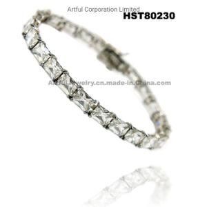 Fashion Style Prong Set Silver Tennis Bracelet Fashion Bracelet Fashion Jewelry