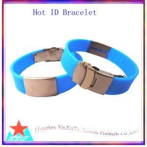 Silicone Bracelet with Double Safe Clasp (XXT 10018-43)