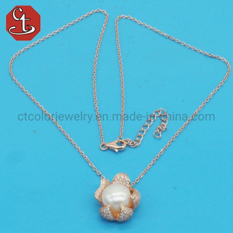 Fashion Silver Earrings for Women Natural Pearl Jewelry Gifts Brass Earring Stud