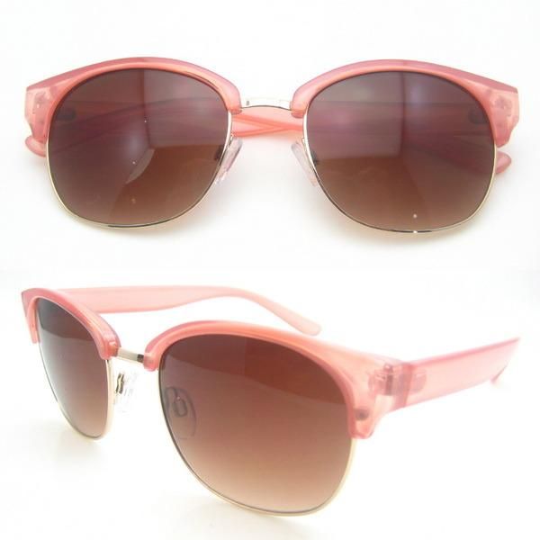 Fashion Clubmaster Designer Acetate Sunglasses with Cr39 Lens