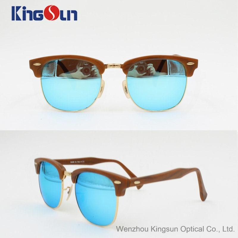 Professional Hand Made Sunglasses with Glass Gradural Lens (KS1146)