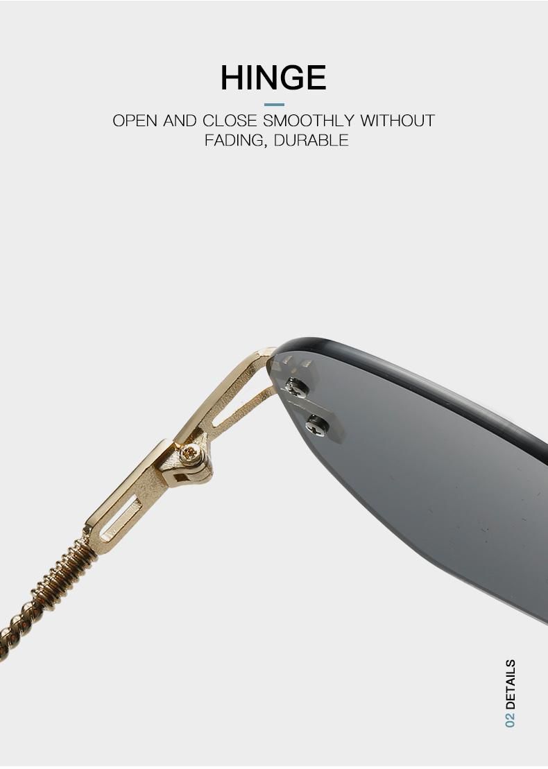 New European and American Personality Borderless Sunglasses for Men and Women