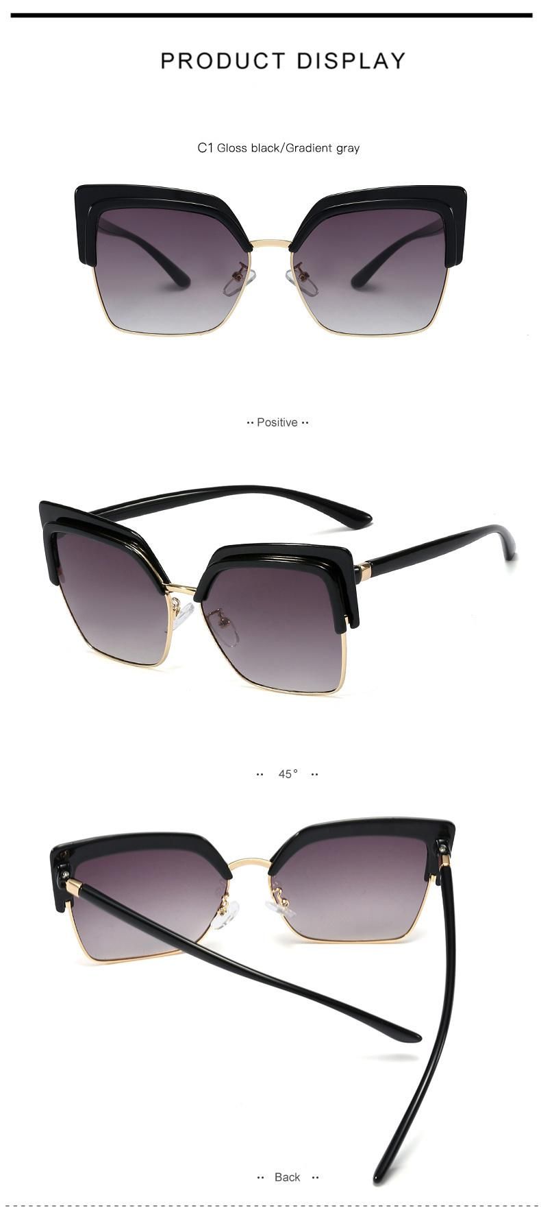 Ready to Ship Women Tr90 Fashion Sunglasses with Low MOQ