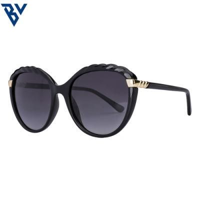 BV Fashion Brand Injection Plastic Elegant Woman Sunglasses