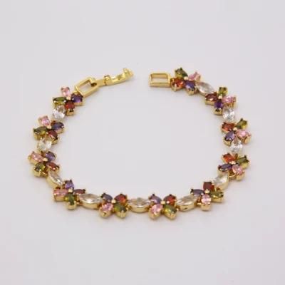 Fashion Jewelry Crystal Charm Women Brass Bracelet for Sale