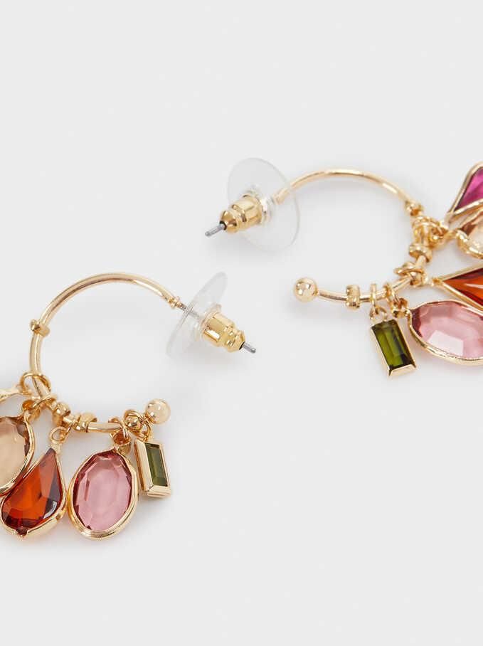 Women Elegant Jewelry Custom Colorful Acrylic Hoop Earrings with Pendants