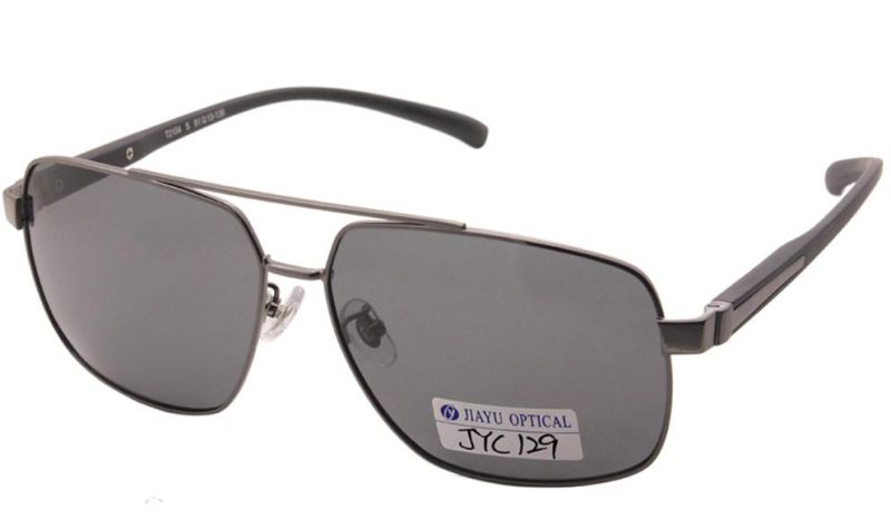 Wholesale Custom Trendy Double Bridge Fashion Retro Metal Men Sunglasses