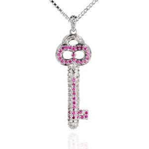 Elegant Luxury Lady Jewelry Necklace Accessories Key Pendant