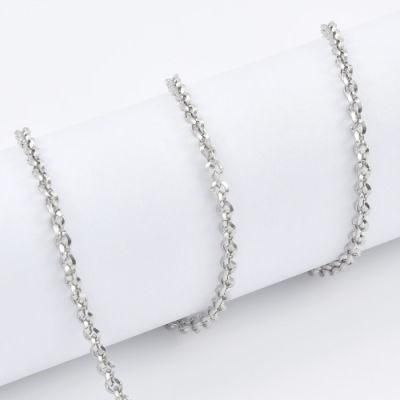 Direct Supplier Stainless Steel Silver Belcher Rolo Chain Fashion Imitation Jewelry for Bangle Bracelet Necklace