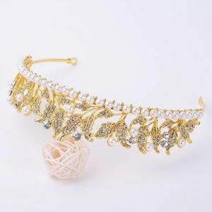 Hair Ornaments Fashion Webbing Tiaras Imitation Jewellery Custom Crown Jewelry