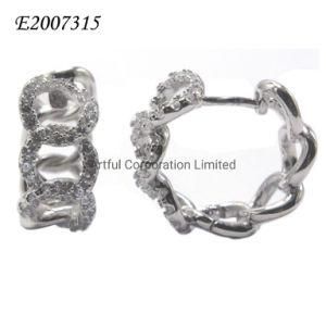Custom/ Fashion 925 Silver Jewelry/ Factory Earring/ with Cubic Zircon