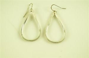 Alloy Textured Teardrop Earring